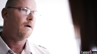 Cheating wife must fuck father-in-law for his silence