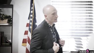 Huge tits councilwoman gets exploited by a businessman