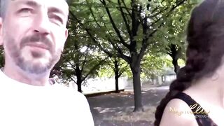 taking a stranger slut to fuck and give her money