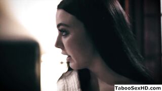 Lucky stepdaddy with two sexy teens
