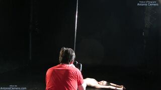 Annette A and I are filming a pole dance video for you. 3.