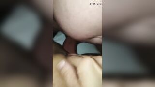 Penetrates her ass in missionary