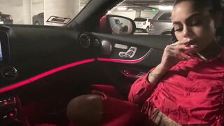 Genevieve Sinn Sucks Sevyan Hardens In Benz