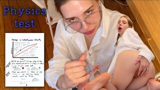 Physics professor is fucking a student. Californiababe is swallowing cum