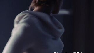 Strapon fucked to
