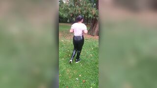 Sucking in the public park and fucking