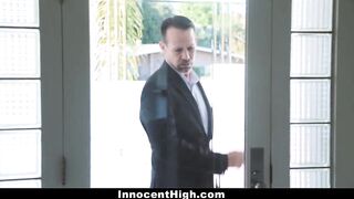 InnocentHigh - Teen (Cece Capella) Skips Class and Fucked By Principal