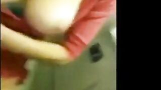 Hot Girl masturbatin on airplane