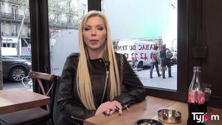 Hot british blonde Barbie Sins fucks hard with a french cock