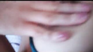 Pretty big boobs Layla fingering juicy snatch