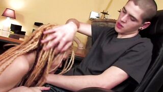 Ugly teen finally gets fucked!
