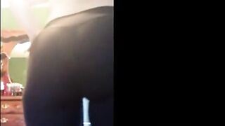Showing off her PAWG ass
