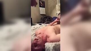 Girl with BBC filling hoe's mouth