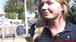 Blonde Teen gets Big Black Cock for Christmas