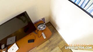 Shy to sultry roomate takes cock all in