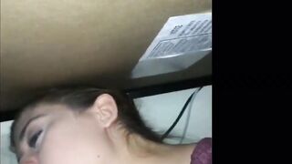 Girl blows roommate while he plays Starcraft