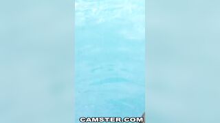 Blowjob In Public Pool By Blonde, Recorded On Mobile Phone