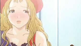 Nerd gets dick between busty babes tits - Boobalicious - Hentai.xxx