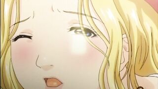 Nerd gets dick between busty babes tits - Boobalicious - Hentai.xxx
