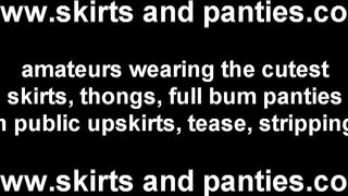 Come out in the field and you can see my panties