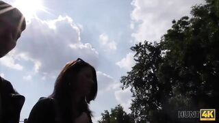 HUNT4K. Man pays attractive tourist money for quickie at...