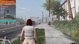 GTAV Nude Lady Mod Show