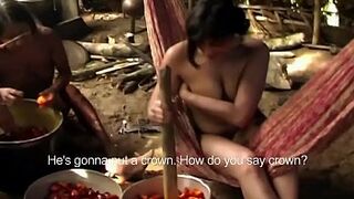 ENF TV Reporter has to get naked for amazon tribe report
