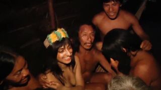 ENF TV Reporter has to get naked for amazon tribe report