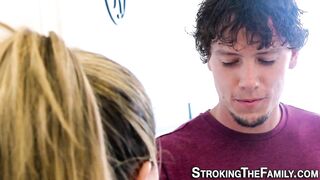 Chubby stepsis gets fuck