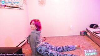 Sensual Yoga with Tricky Nymph