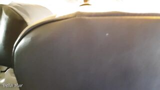 She couldn't wait anymore! Jerking and sucking cock in a public plane