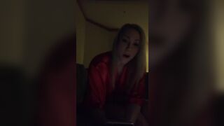 Blonde Milf Masturbating On Lover's Cam