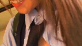 Japanese Schoolgirl Seduces & Fucks her MILF Teacher