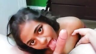 Big Boobs beautiful Girl given Blowjob to Boyfriend