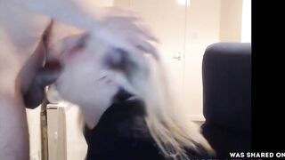 Facefucked blonde