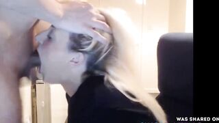 Facefucked blonde