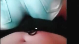 College girl almost pukes when he cums in her mouth
