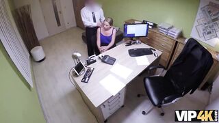 VIP4K. Bad agent fucks good student girl Nata Lee