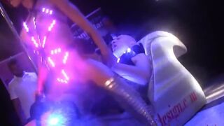 Laser Led Show - Capitano Eric Fuck in stage of Alicante