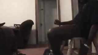 Submissive slut gets fucked by black cock