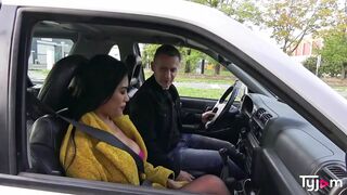 Asian big boobs Polly Pons hard fucked by a french cock