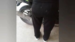 Public sex butt plug blowjob ending ends in mouth
