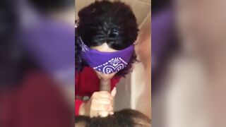 Facial on black girl