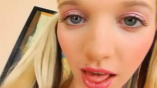 A tight and horny blonde teen from Germany loves masturbating