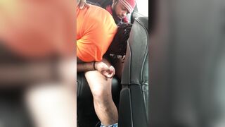 Sucking bbc in the car while my husband record (NookieCookies)