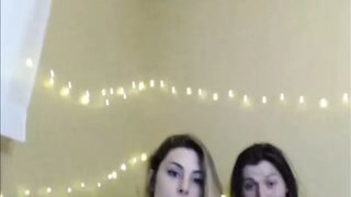 Hot shemale couple having some fun on webcam