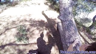Teen banged in the forest
