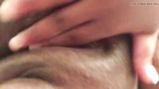 Playing with creampie