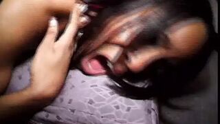 big cock fucks the tight butthole of his black queen