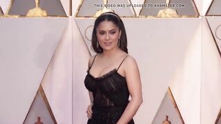 Salma Hayek at 2017 Oscars red carpet
